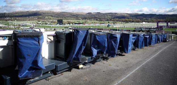 Unused bookies stands at Cheltenham Festival